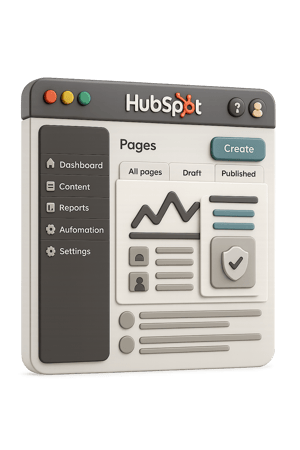CMS dashboard preview (HubSpot CMS)