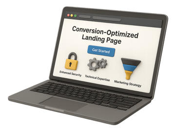 Conversion-optimized landing page example