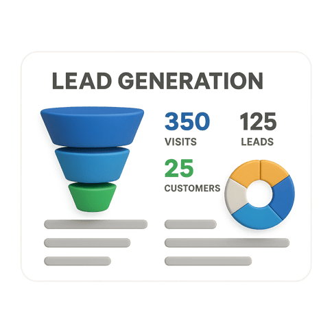 MSP lead generation dashboard mockup