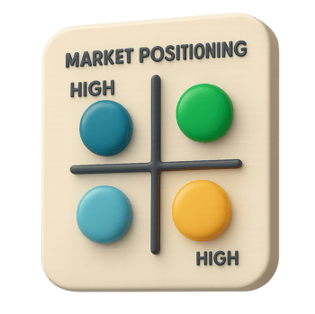 Market positioning matrix visualization (1)