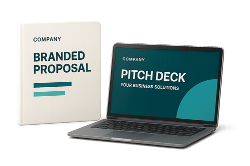 Branded proposal and pitch deck mockup