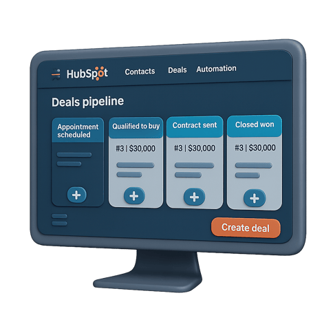 HubSpot CRM pipeline setup screenshot(1)