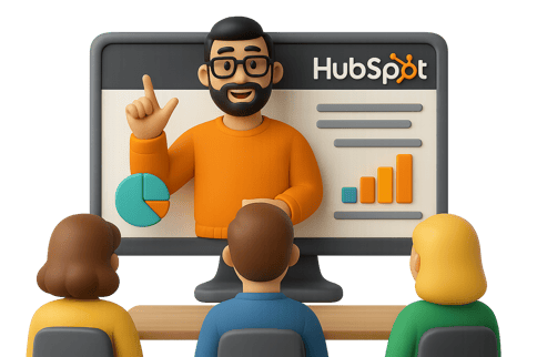 Live HubSpot training session screenshot