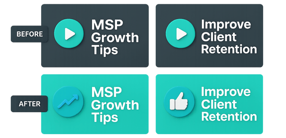 Thumbnail gallery for MSP video series (before and after engagement)