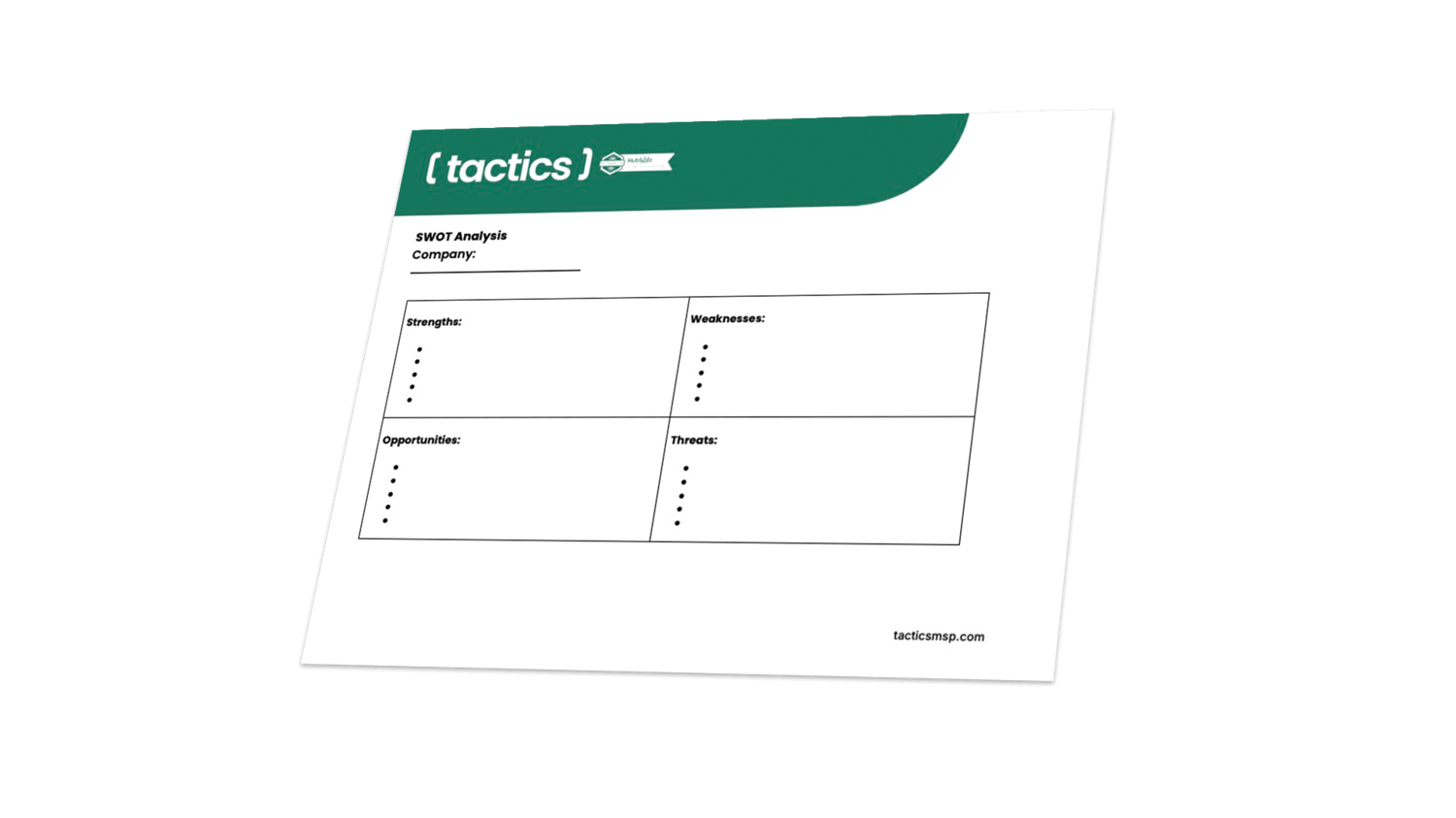 SWOT Analysis Template